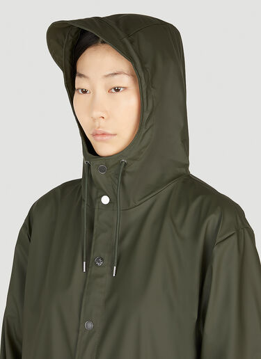 Rains Hooded Rain Jacket Green rai0352001