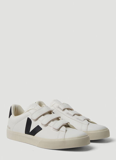 Veja Recife 徽标皮革运动鞋 蓝 vej0346005