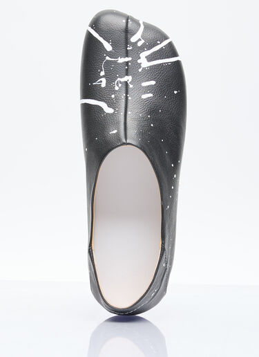 MM6 Maison Margiela 페인트 스플래터 바부슈 슬리퍼 블랙 mmm0255034