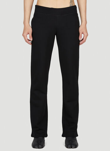 Mowalola Men's Logo Print Track Pants in Black