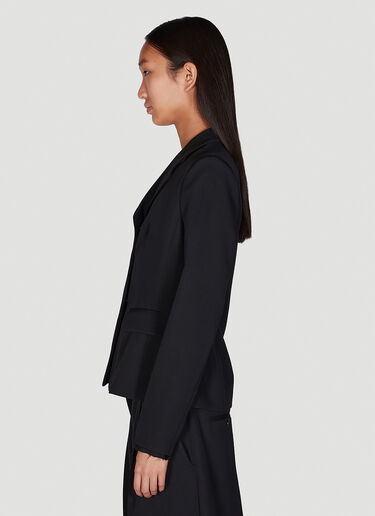 Marni 编织单排扣西装外套 黑 mni0250016