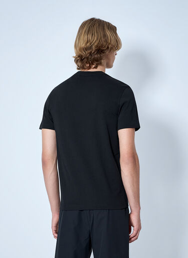 LN-CC® - Moncler: Logo Motif Cotton Jersey T-Shirt - Black Moncler Logo Motif Cotton Jersey T-Shirt Black mon0165025