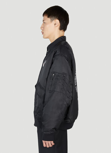 Raf Simons x Fred Perry Printed Flight Jacket Black rsf0152002