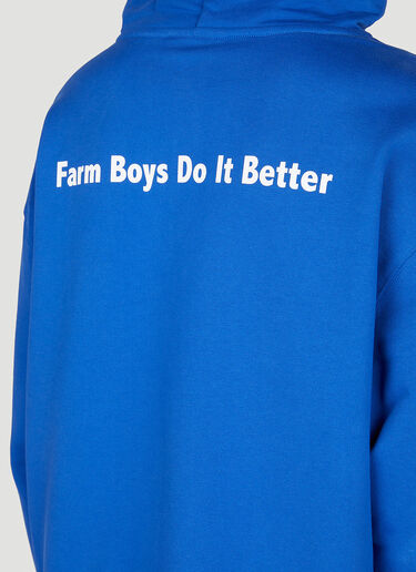 Sky High Farm Workwear Quil Lemons Farm Hooded Sweatshirt Blue skh0352019