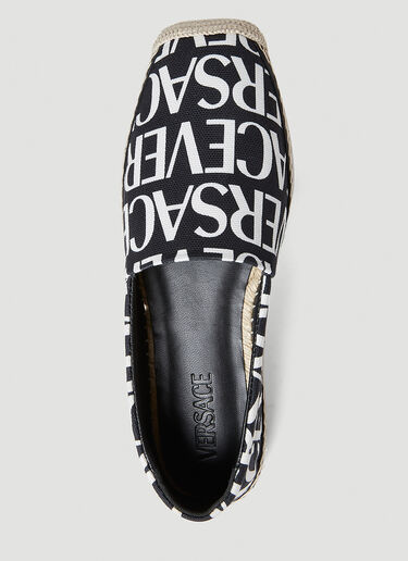 Versace 徽标印花渔夫鞋 黑色 vrs0251037