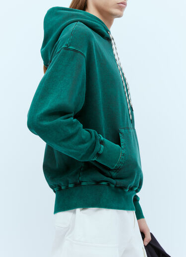 Aries Destroyed Temple Hooded Sweatshirt Green ari0154015