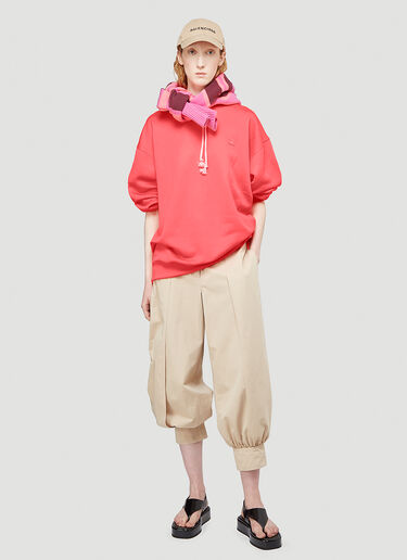 Acne Studios Oversized Hooded Sweatshirt Pink acn0243015