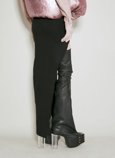 Rick Owens 针织长款半裙 黑色 ric0254009