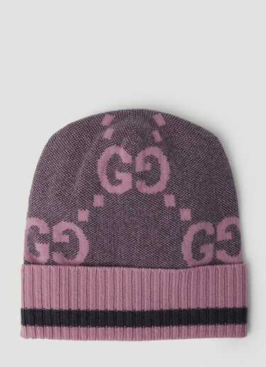 Gucci GG Motif Beanie Hat Pink guc0251144