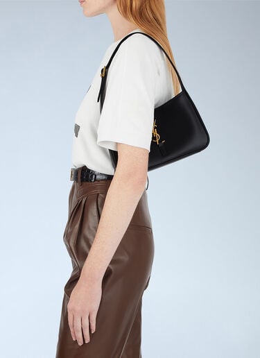 LN-CC® - Saint Laurent: Le 5 á 7 Hobo Shoulder Bag - Black Saint Laurent Le 5 á 7 Hobo Shoulder Bag Black sla0244035