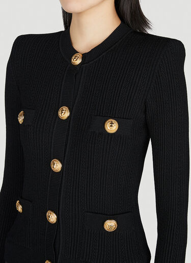 Balmain 罗纹开衫 黑色 bln0252015