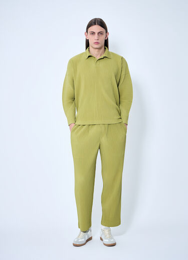 Homme Plissé Issey Miyake Straight Pleated Pants Green hmp0159002