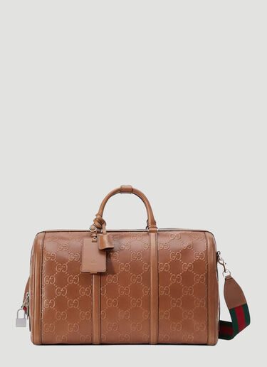 Gucci Monogram Duffle Bag Brown guc0152223