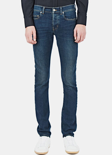 Saint Laurent Low Waisted Slim Leg Jeans BLUE sla0122046