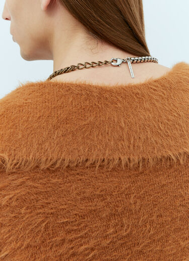 Dries Van Noten Contrast Chain Necklace Silver dvn0154039