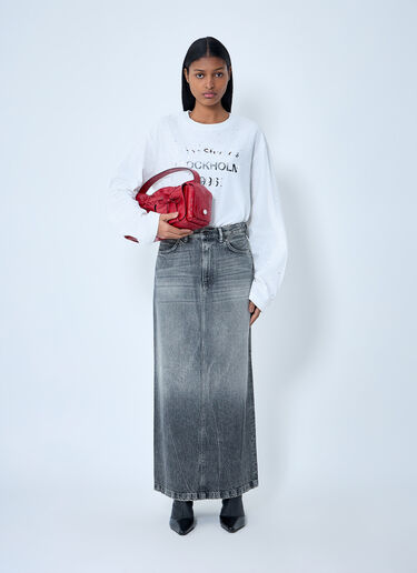 Acne Studios Denim Maxi Skirt Grey acn0263012