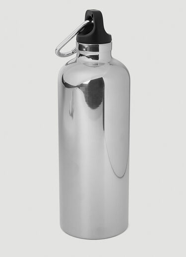 Prada Logo Print Insulated Water Bottle Silver pra0351029