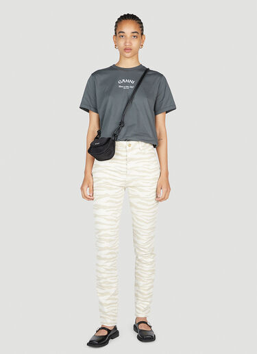 ZebraSwigy Jeans GANNI ZebraSwigy Jeans Beige gan0253074