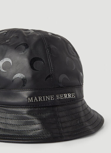 Marine Serre リールムーンバケットハット ブラック mrs0346032