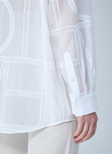 TOTEME 클래식 크로셰 셔츠  화이트 tot0261000