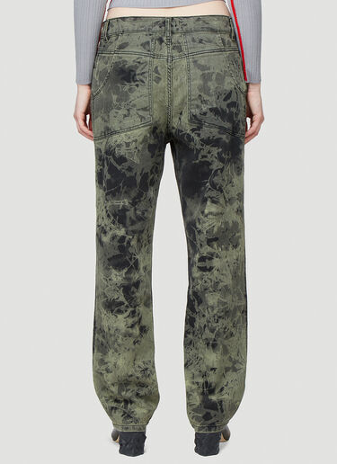 Eckhaus Latta Tie-Dye Jeans Green eck0343001