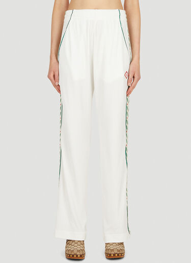 Casablanca Laurel Track Pants White cbl0250007
