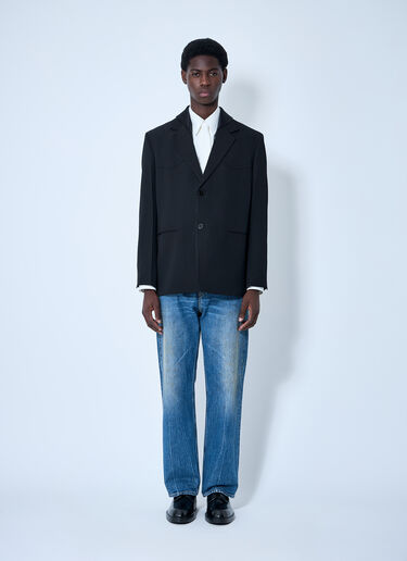 Jil Sander Double-Collar Blazer Black jil0160001