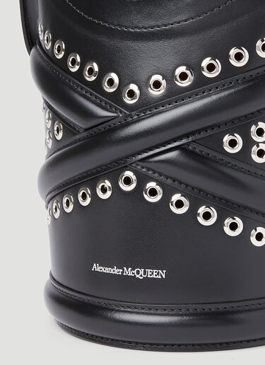 Alexander McQueen Curve Shoulder Bag in Black | LN-CC
