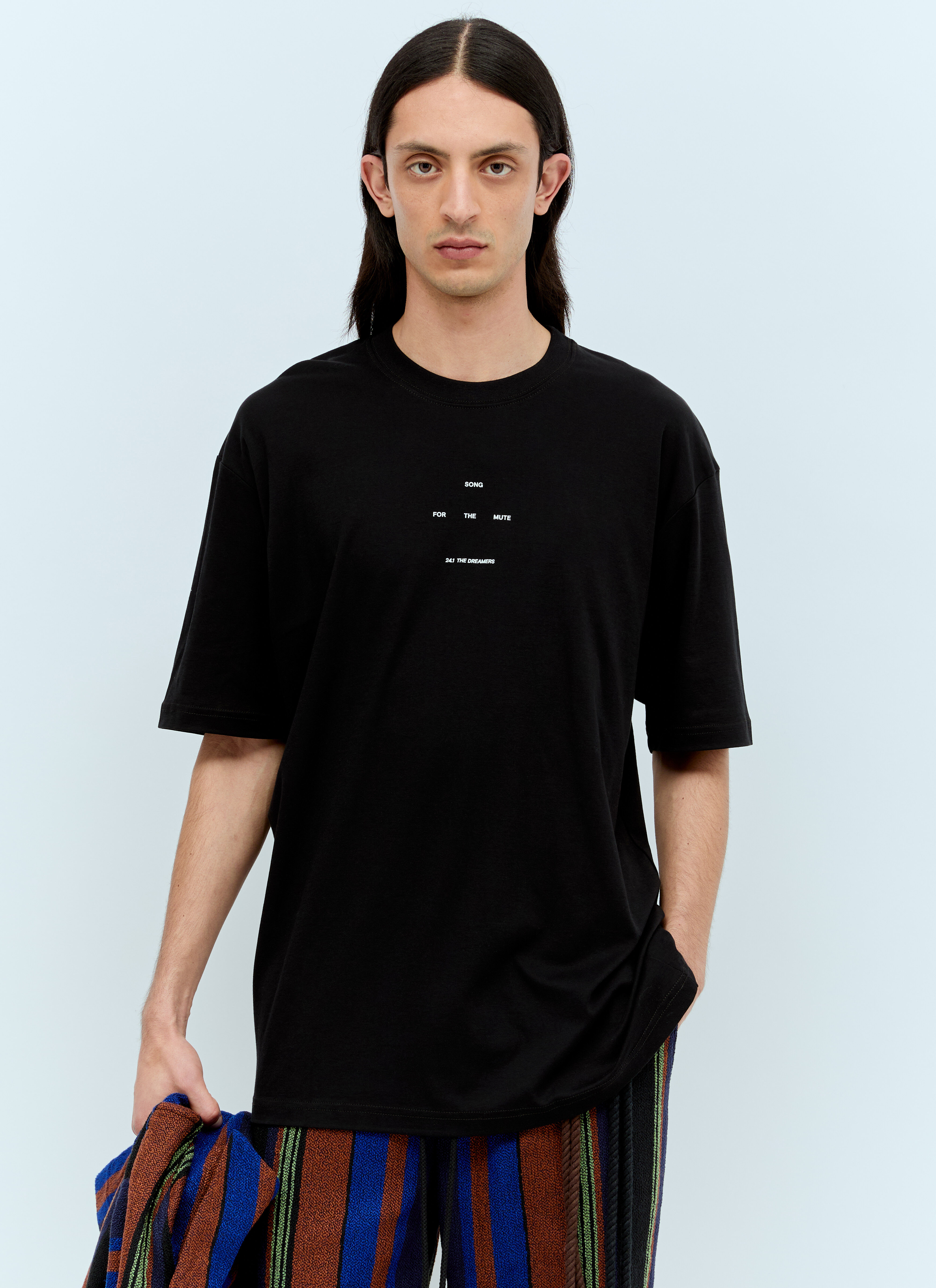 Jil Sander ロゴプリントTシャツ ブラック jil0155009