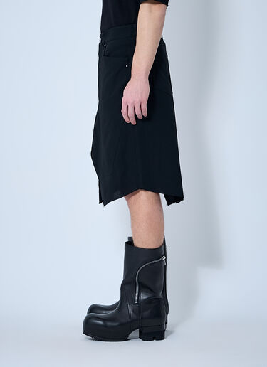 Rick Owens Slivered Shorts Black ric0159026