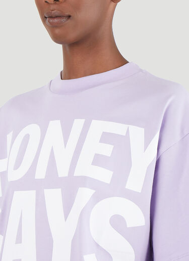 Honey Fucking Dijon Slogan T-Shirt Purple hdj0346005