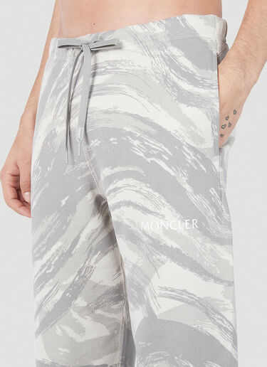 4 Moncler Hyke Graphic Print Track Pants Grey mhy0151009