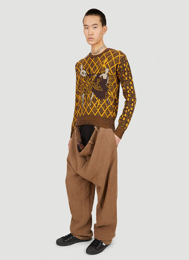 Final Patched Sweater Vivienne Westwood Final Patched Sweater Yellow vvw0152019