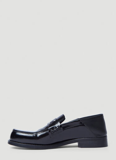 Maison Margiela Leather Loafers Black mla0241045