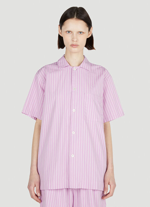 Tekla Skagen Stripes Shirt Cream tek0355006