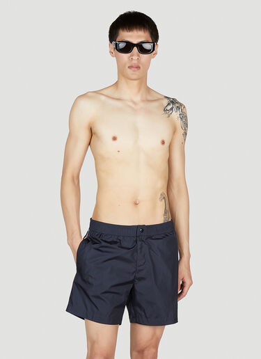 Moncler Striped Swim Shorts Navy mon0151015