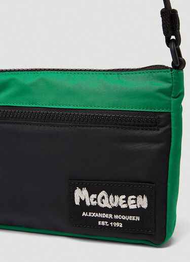Alexander McQueen Graffiti Crossbody Bag Green amq0146050