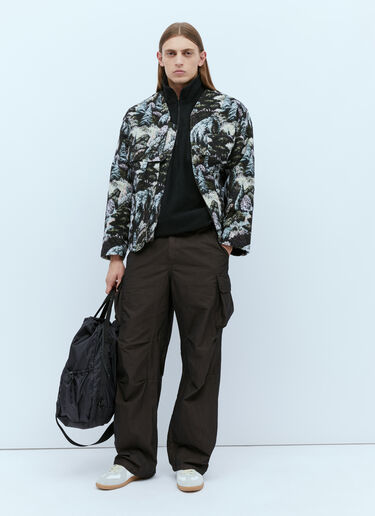Zip-Up Mock Knit Sweater Engineered Garments Zip-Up Mock Knit Sweater Black egg0154008