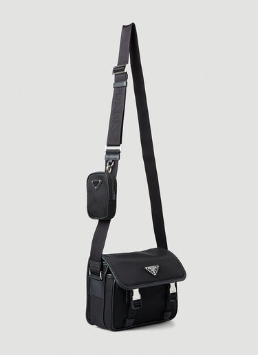 Prada Re-Nylon Messenger Crossbody Bag Black pra0149051