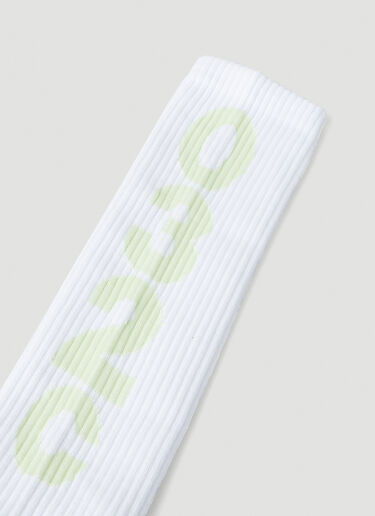 032C Logo Motif Socks White cee0148015