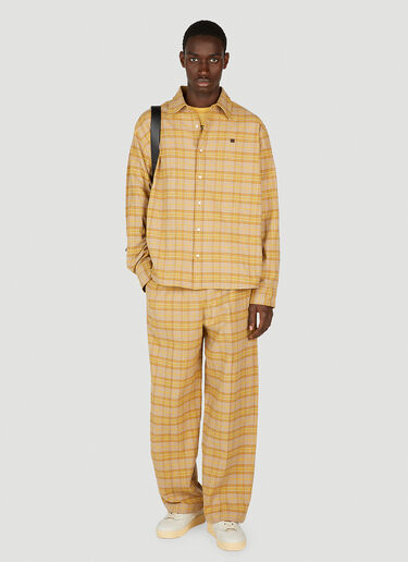 Acne Studios Check Shirt Yellow acn0151015