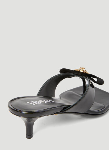 Gianni Ribbon Low Mules Versace Gianni Ribbon Low Mules Black ver0255020