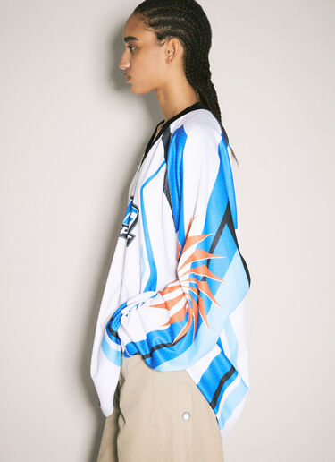 Martine Rose モトクロスジャージTシャツ ホワイト mtr0358001
