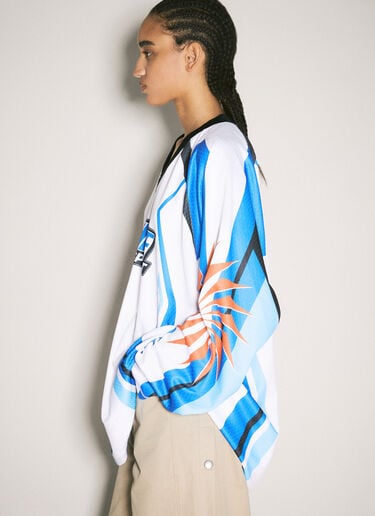 モトクロスジャージTシャツ Martine Rose モトクロスジャージTシャツ ホワイト mtr0358001