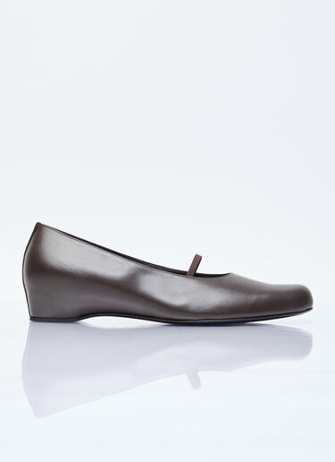 Marion Ballerina Shoes The Row Marion Ballerina Shoes Brown row0255010