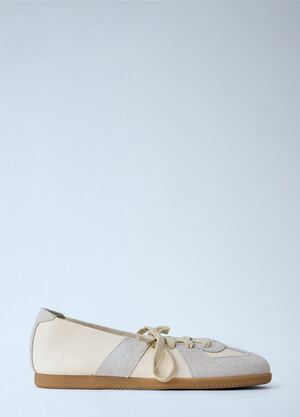 Maison Margiela Replica Soft Laced Ballerinas Beige mla0265019