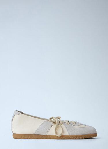 Maison Margiela Replica Soft Laced Ballerinas Beige mla0265019