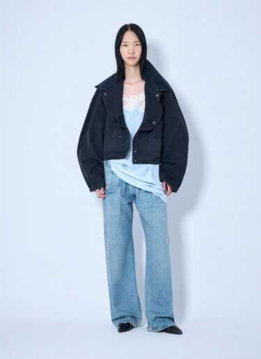 Maison Margiela Oversized Denim Jacket Black mla0264050