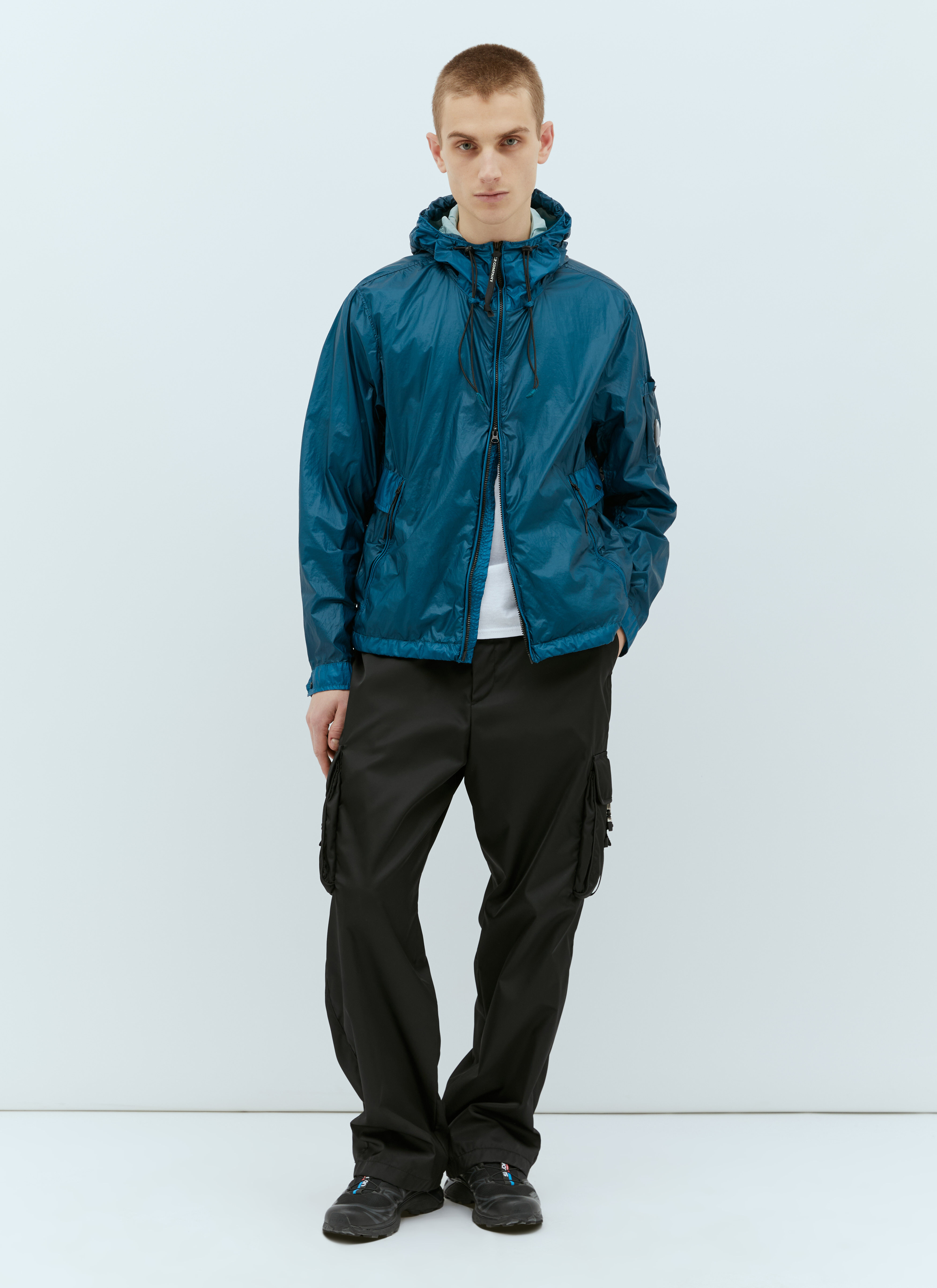 ジャケット・アウター cp company cs ii hooded jacket C.P. Company Men's' CS II Hooded Jacket in Blue | LN-CC®