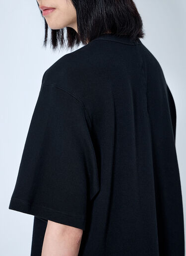 LN-CC® - Rick Owens: Cropped Brad T-Shirt - Black Rick Owens Cropped Brad T-Shirt Black ric0265030